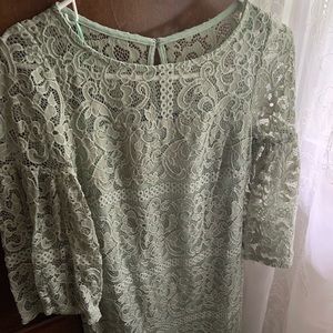 Sage Green Lacey Dress
